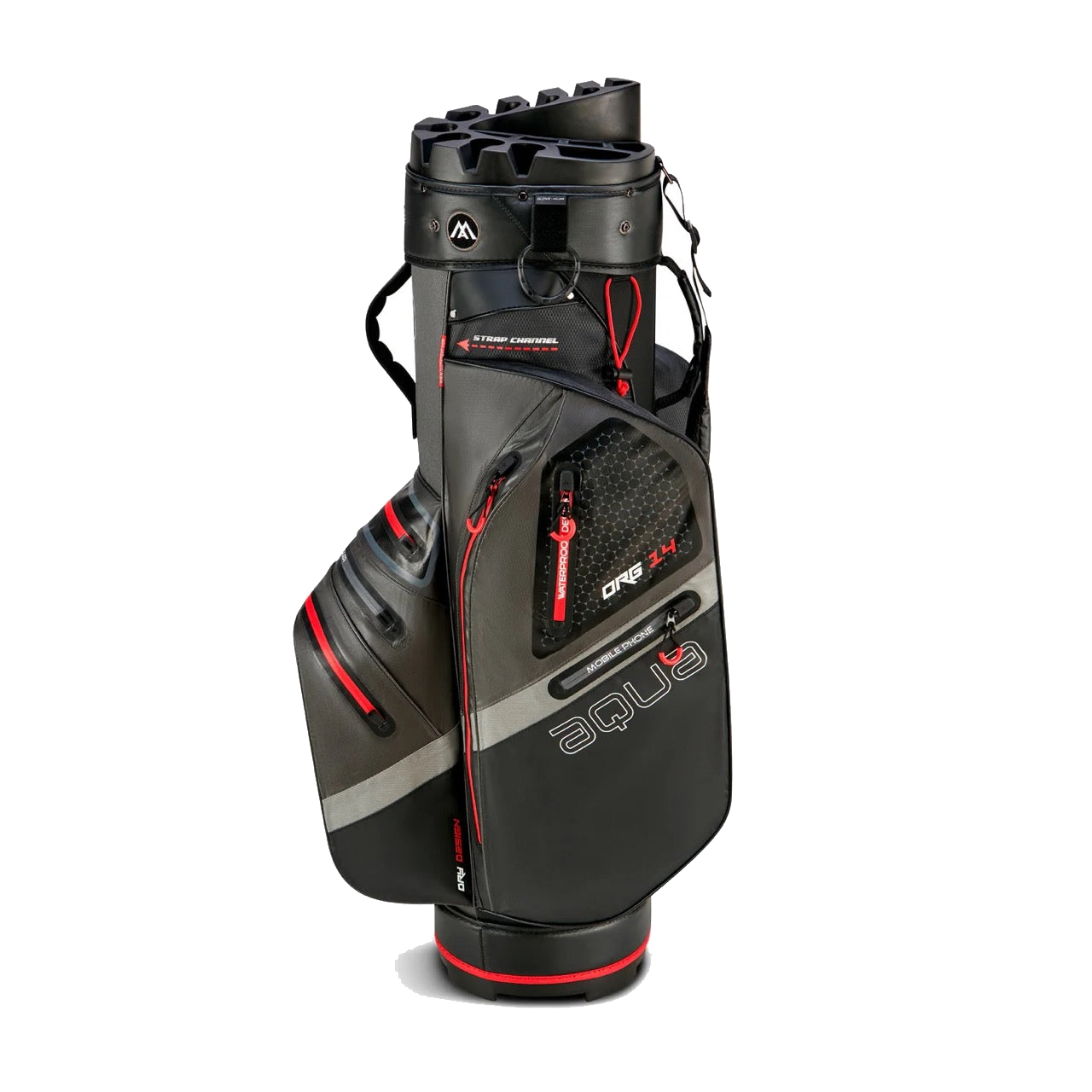 Aqua Silencio 4 Cart Bag Charcoal