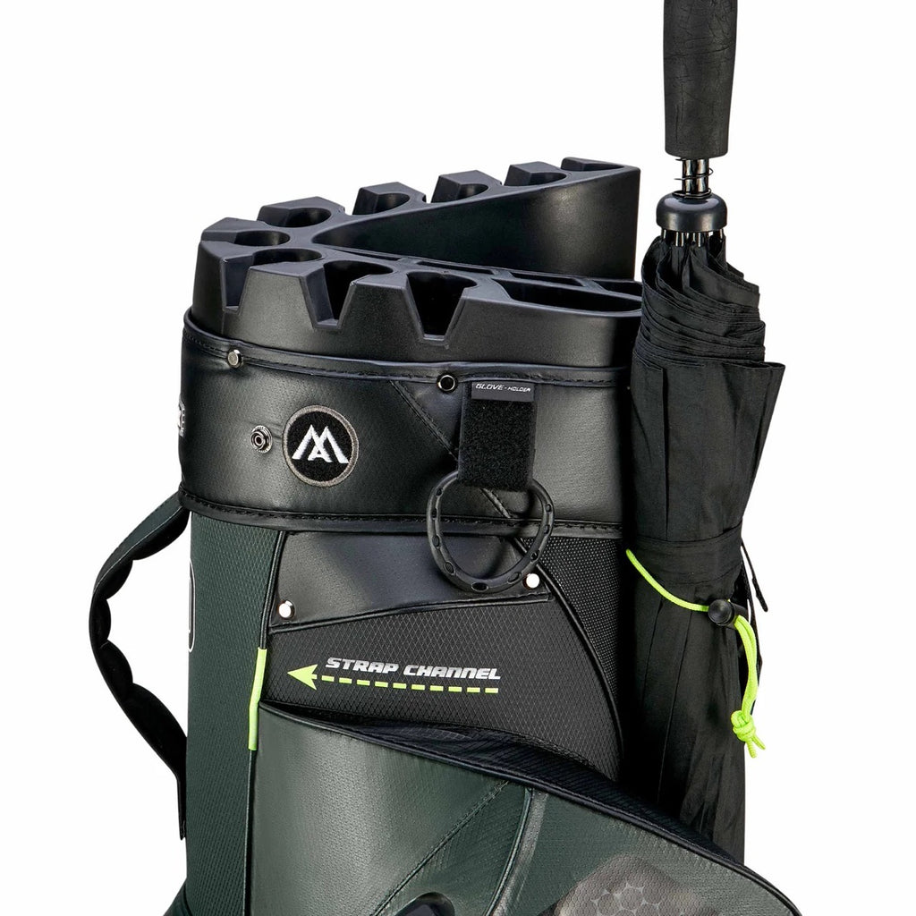 Aqua Silencio 4 Cart Bag Green/Black