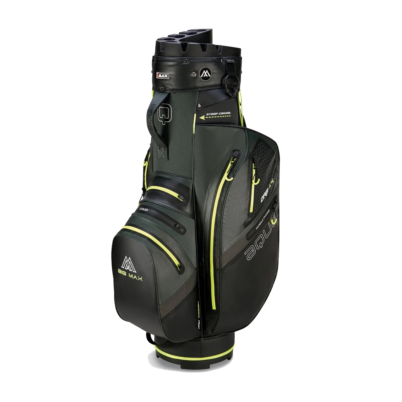 Aqua Silencio 4 Cart Bag Green/Black