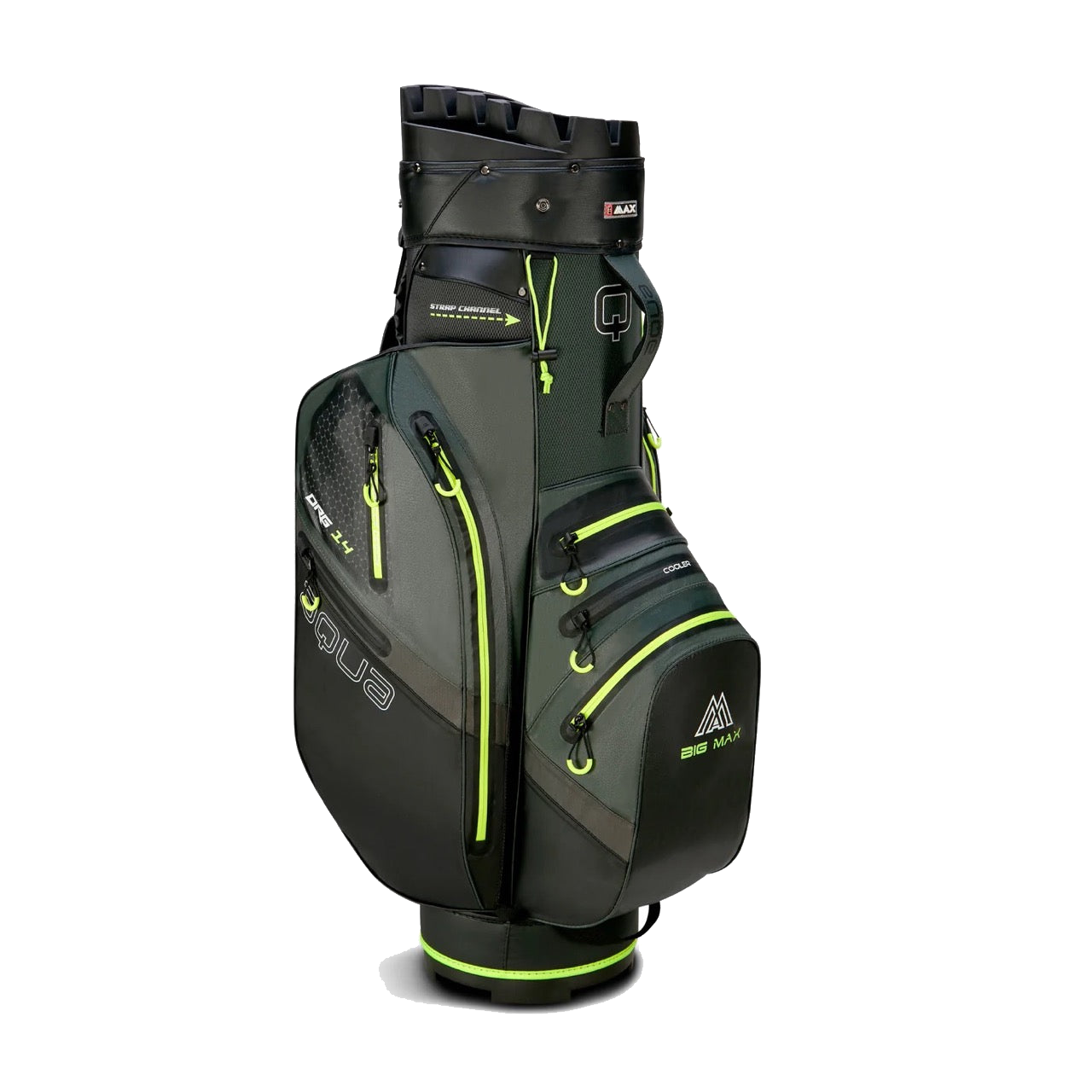 Aqua Silencio 4 Cart Bag Green/Black