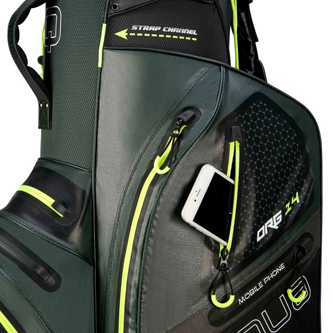 Aqua Silencio 4 Cart Bag Green/Black