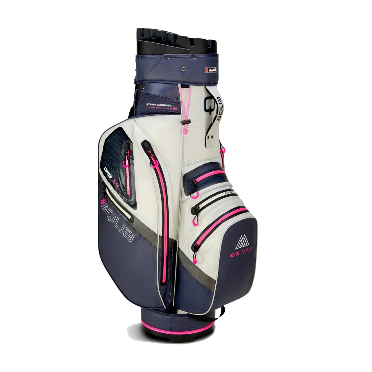 Borsa da golf Aqua Silencio 4 blu navy/bianco