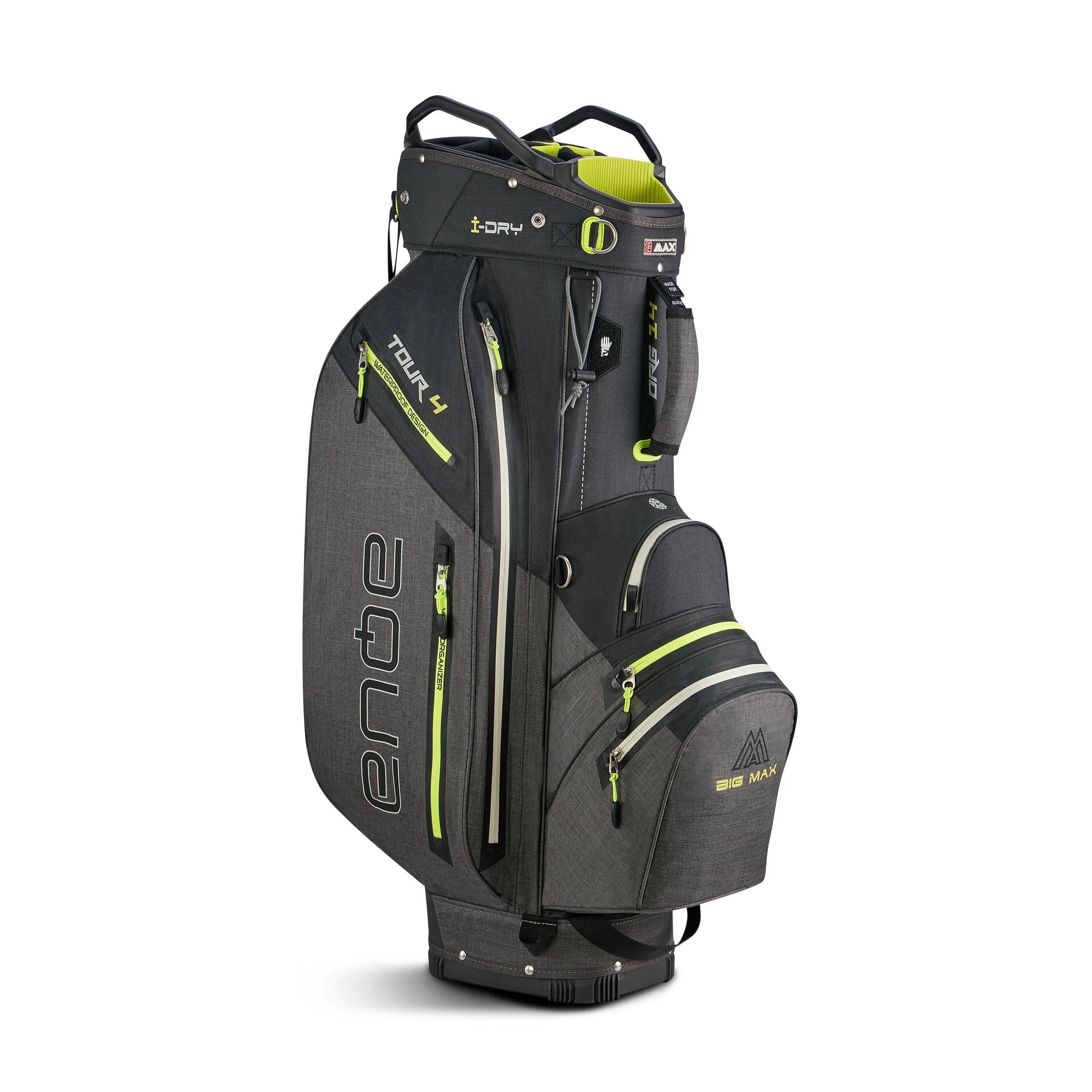 Aqua Tour 4 Cartbag Schwarz/Grau/Lime