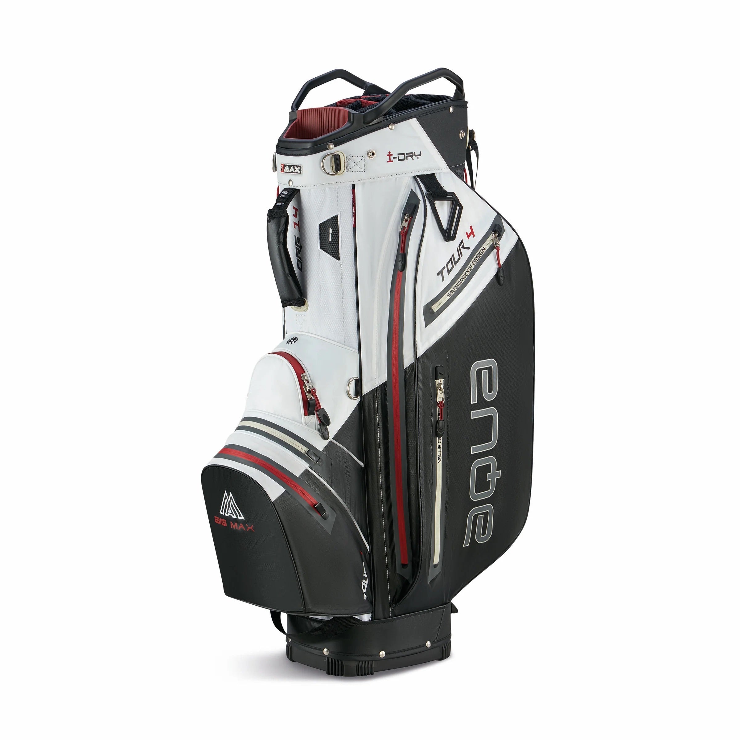Aqua Tour 4 Cartbag Weiss/Schwarz/Merlot