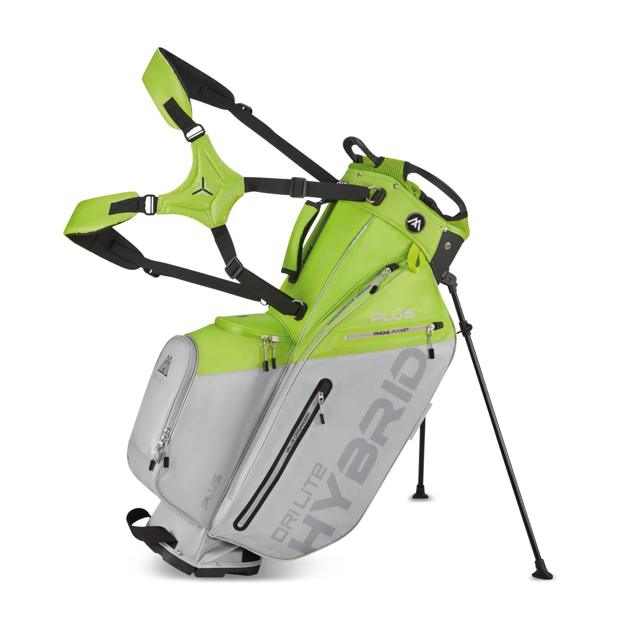 Dri Lite Hybrid Plus Stand Bag Green/Gray