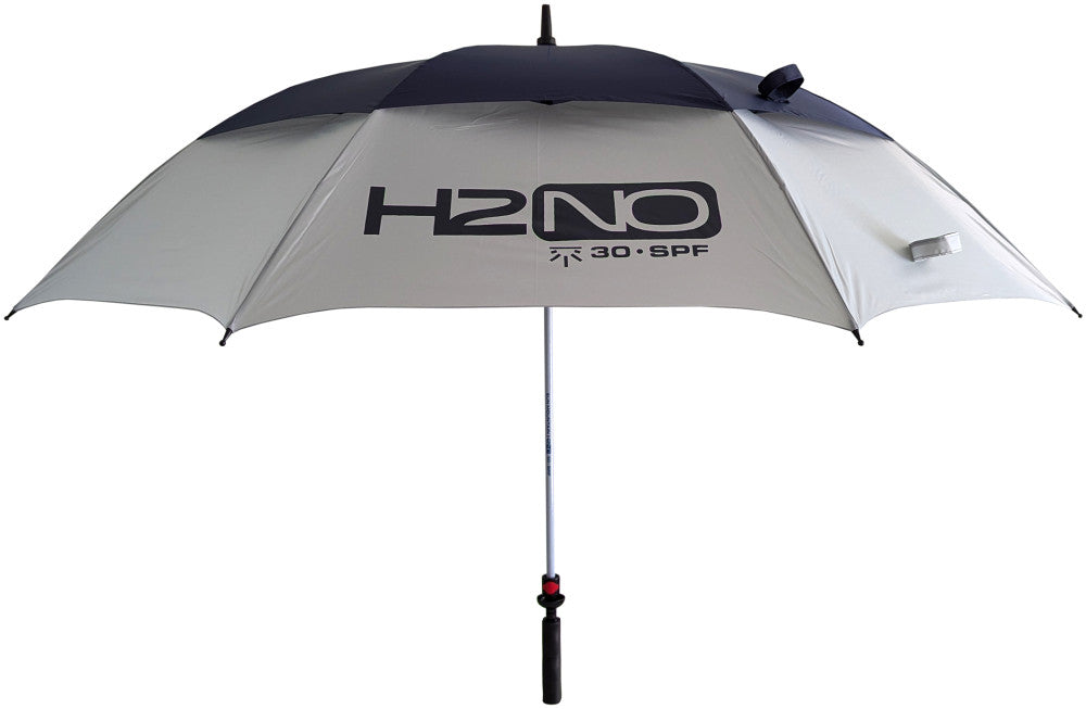 H2NO Golfschirm Automatik UPF 30 Navy/Grau