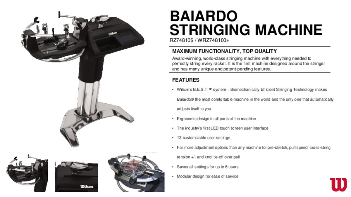 Baiardo Bespannungsmaschine