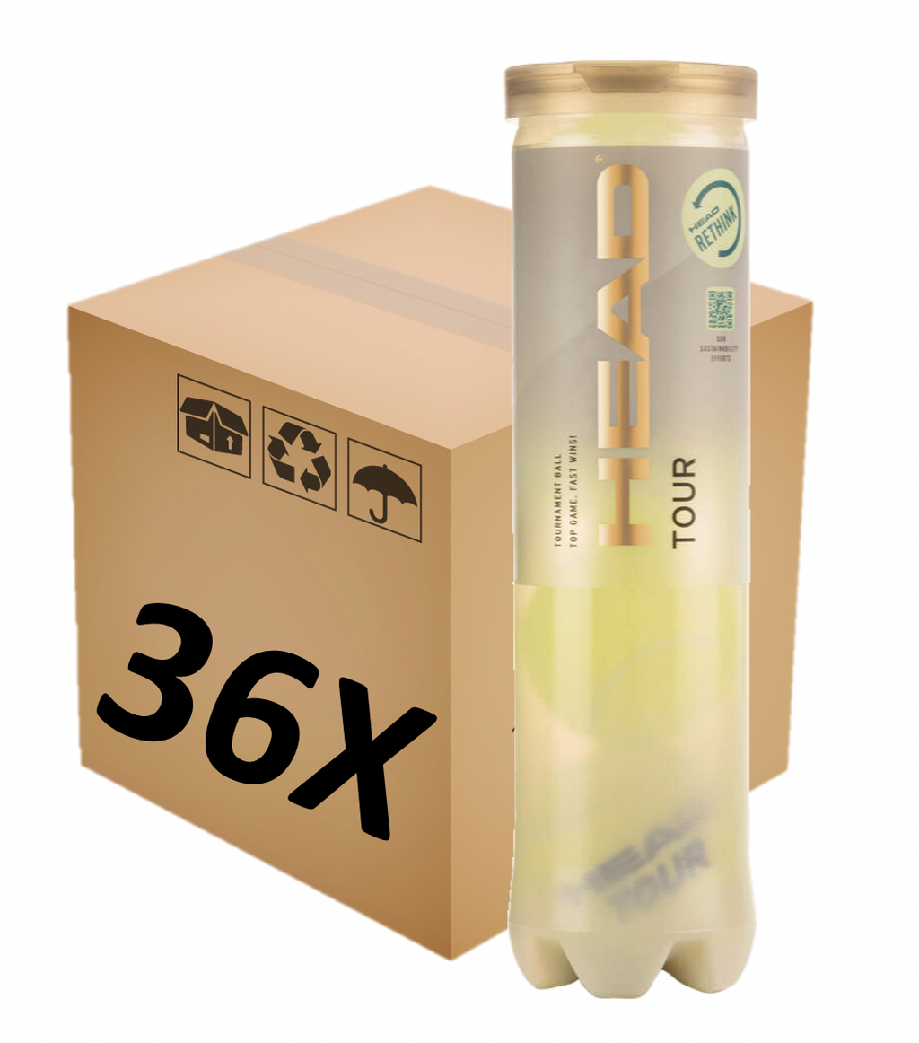 HEAD Tour 36x barattolo da 4 palline da tennis