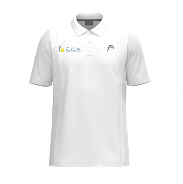 TC Wallisellen Tech Polo Shirt Men White including print