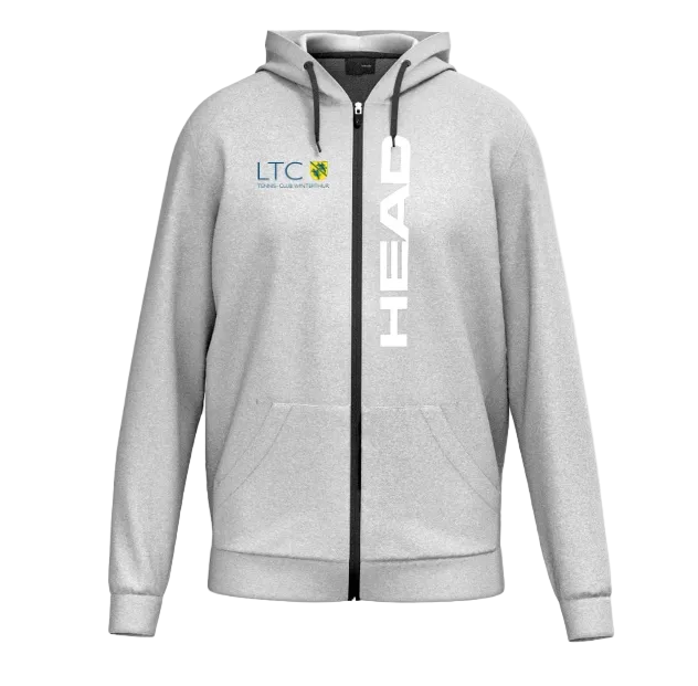 LTC Winterthur Original Hoodie FZ Herren Grau inkl. Druck