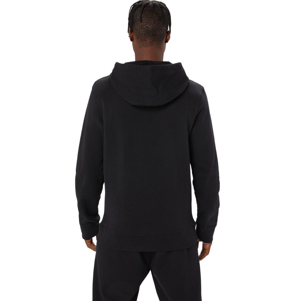 Pull polaire noir à col rond pour homme