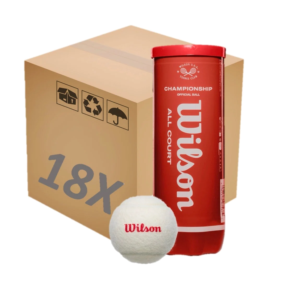 Championship Legacy Tennis Balls White 18x 3-Ball Can