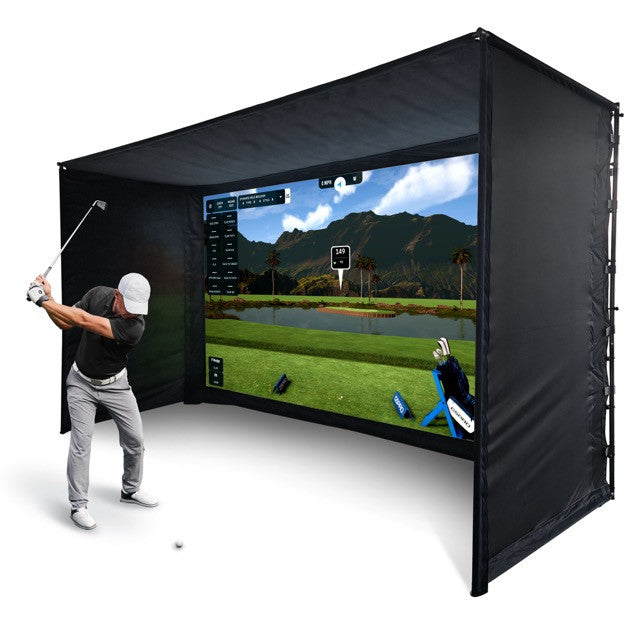 Golf Simulator Enclosure UltraMAX Grey 4 x 2.5 x 1.5 m