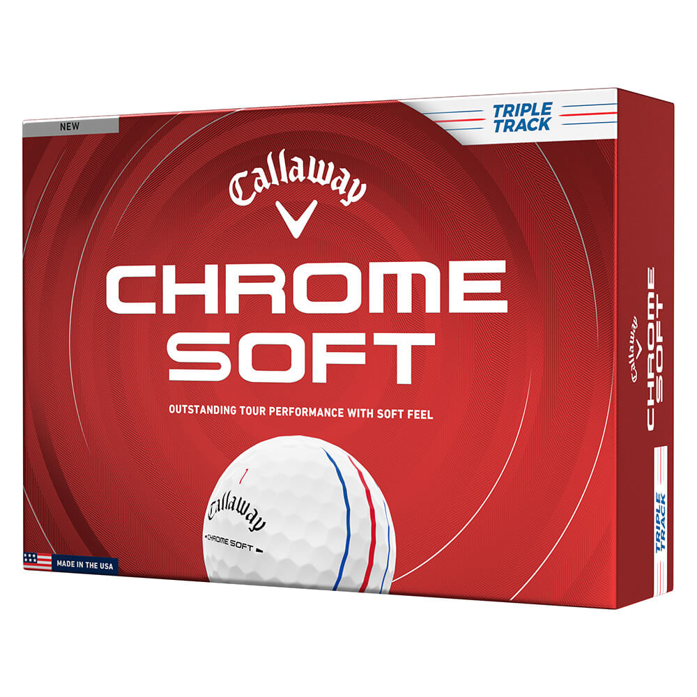 Chrome Soft (2026) Triple Track DZ White Golf Balls