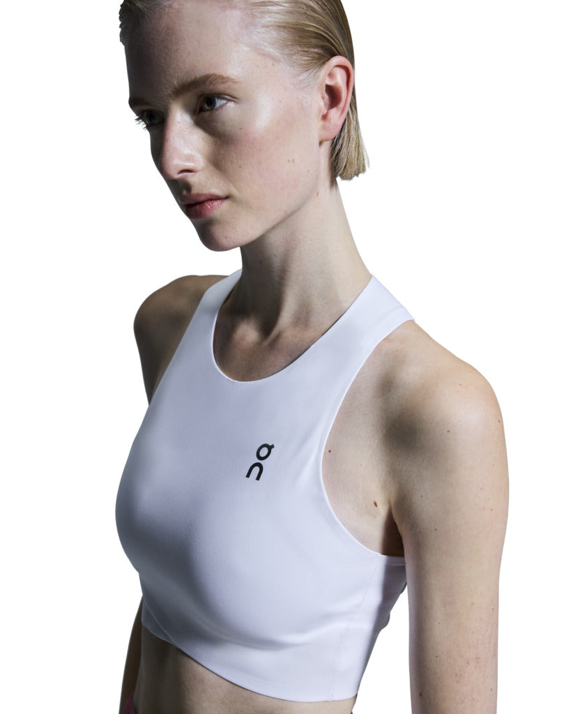 Court Crop Top Femme Blanc