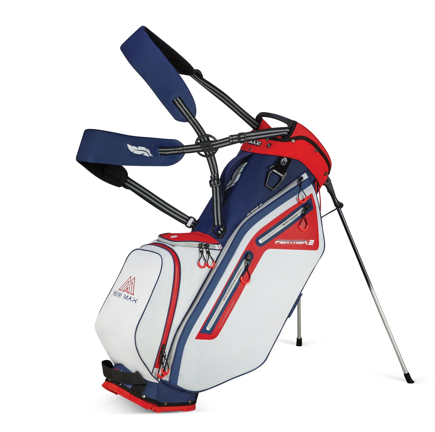 Dri Lite Feather 2 Stand Bag Red/Blue/White