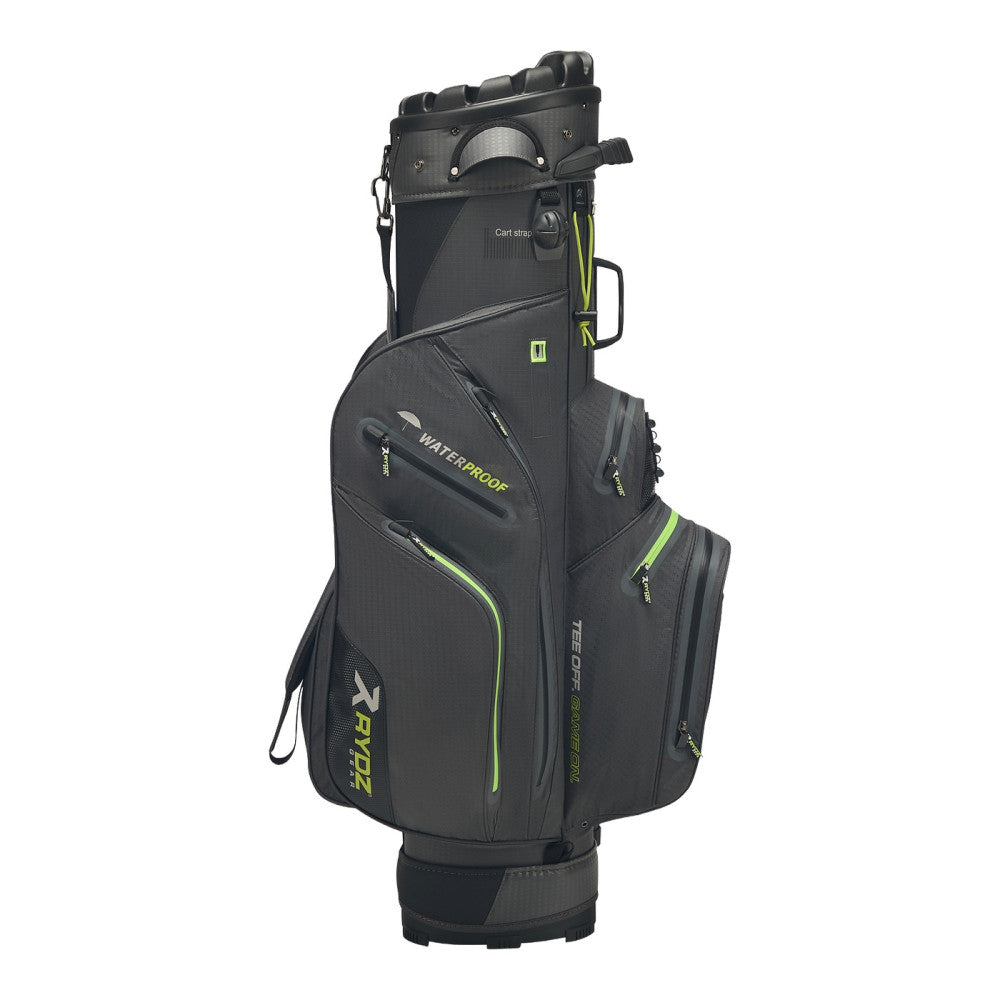 Skip Q9 Waterproof Cart Bag Charcoal/Lime