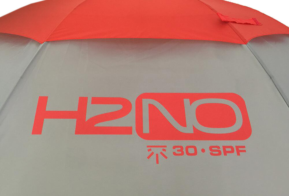 H2NO Golfschirm Automatik UPF 30 Rot/Grau