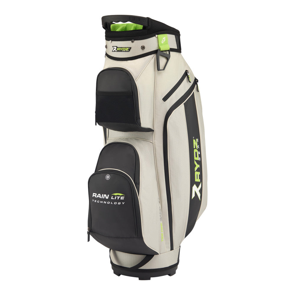 Firebee Water-Resistant Cart Bag Silver/Black/Lime