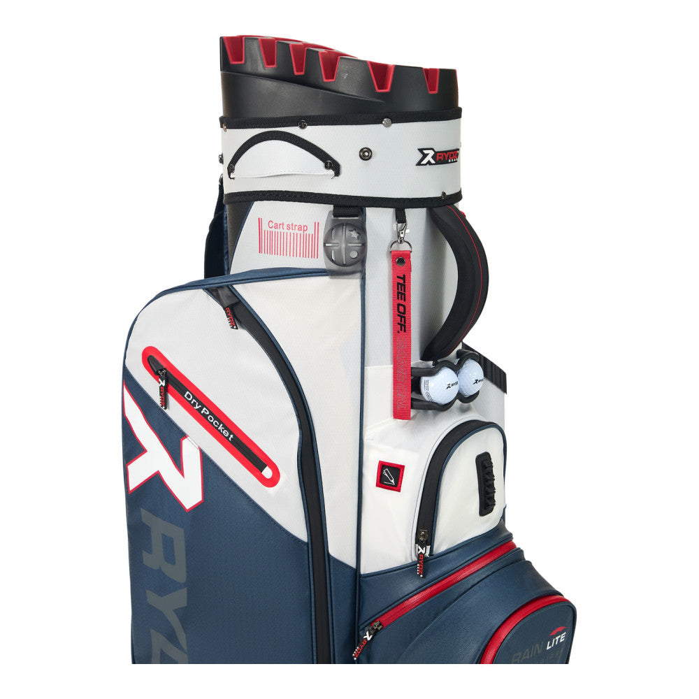Lucky Nine Water-Resistant Cart Bag Navy/Silver