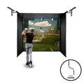 Vanish 11 einfahrbares Golfsimulator-Studio 3,12 x 2,6 x 1,5 m Handkurbel