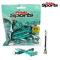 Pride Novelty Holztees Paint Splatter Türkis/Schwarz 2 3/4" 45er Pack