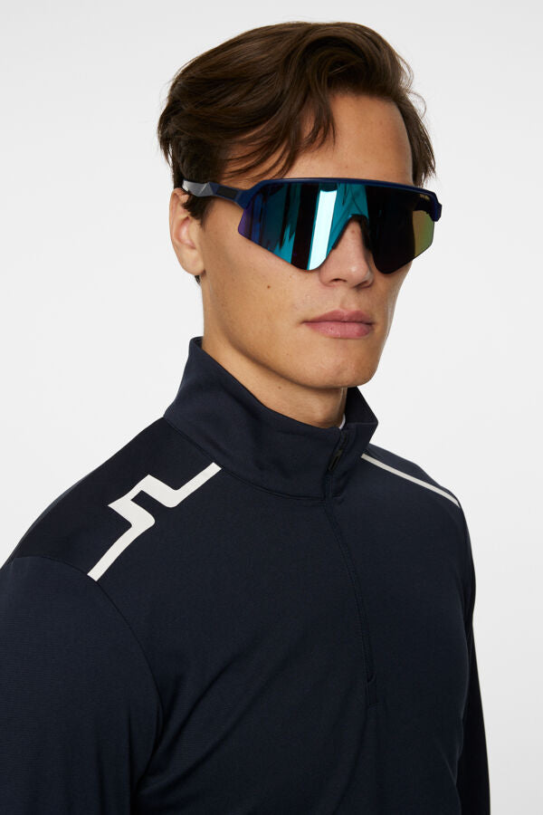 Leon Quarter Zip Mid Layer Herren Navy