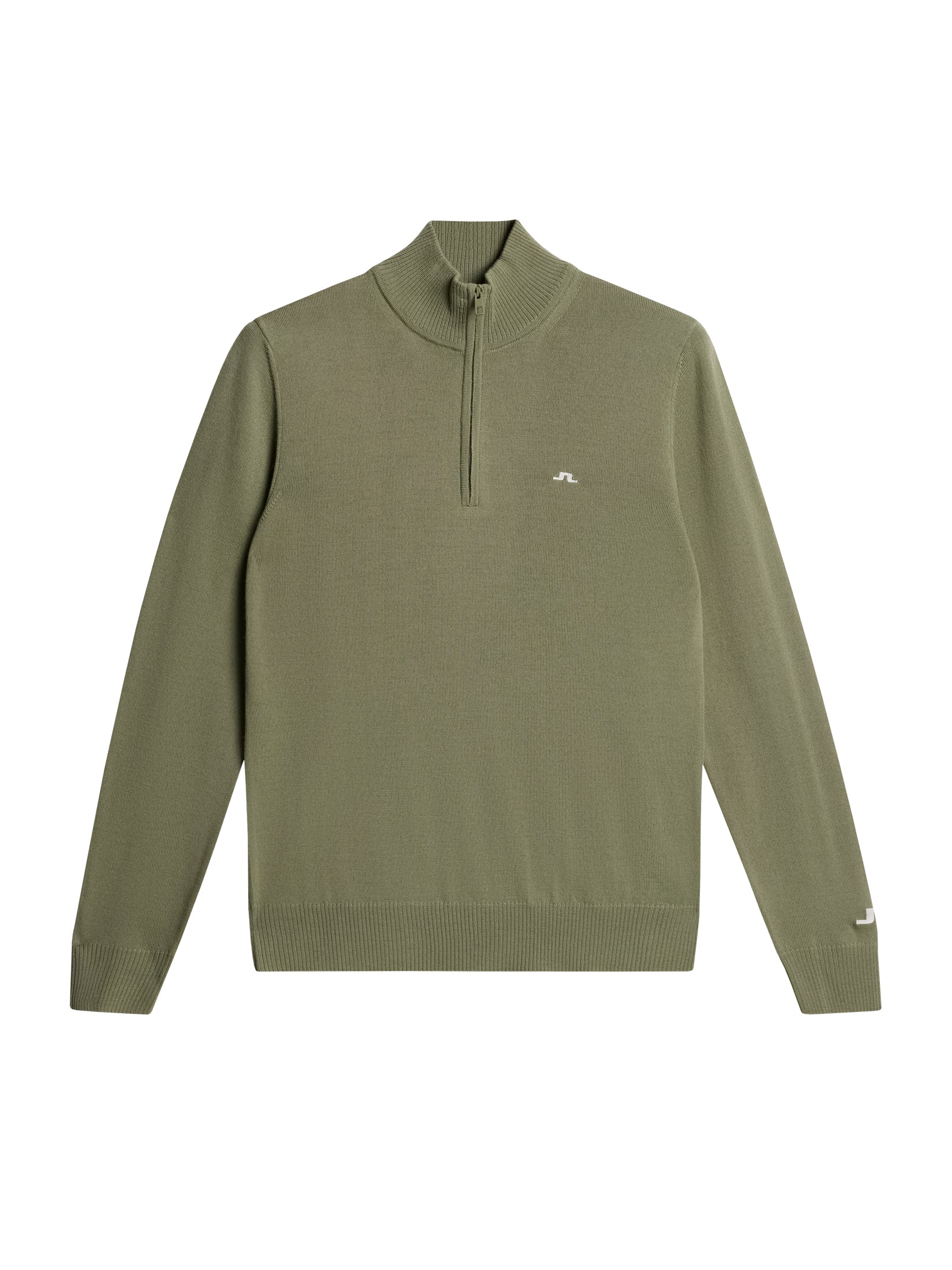 Kian Zipped Sweater Men Green