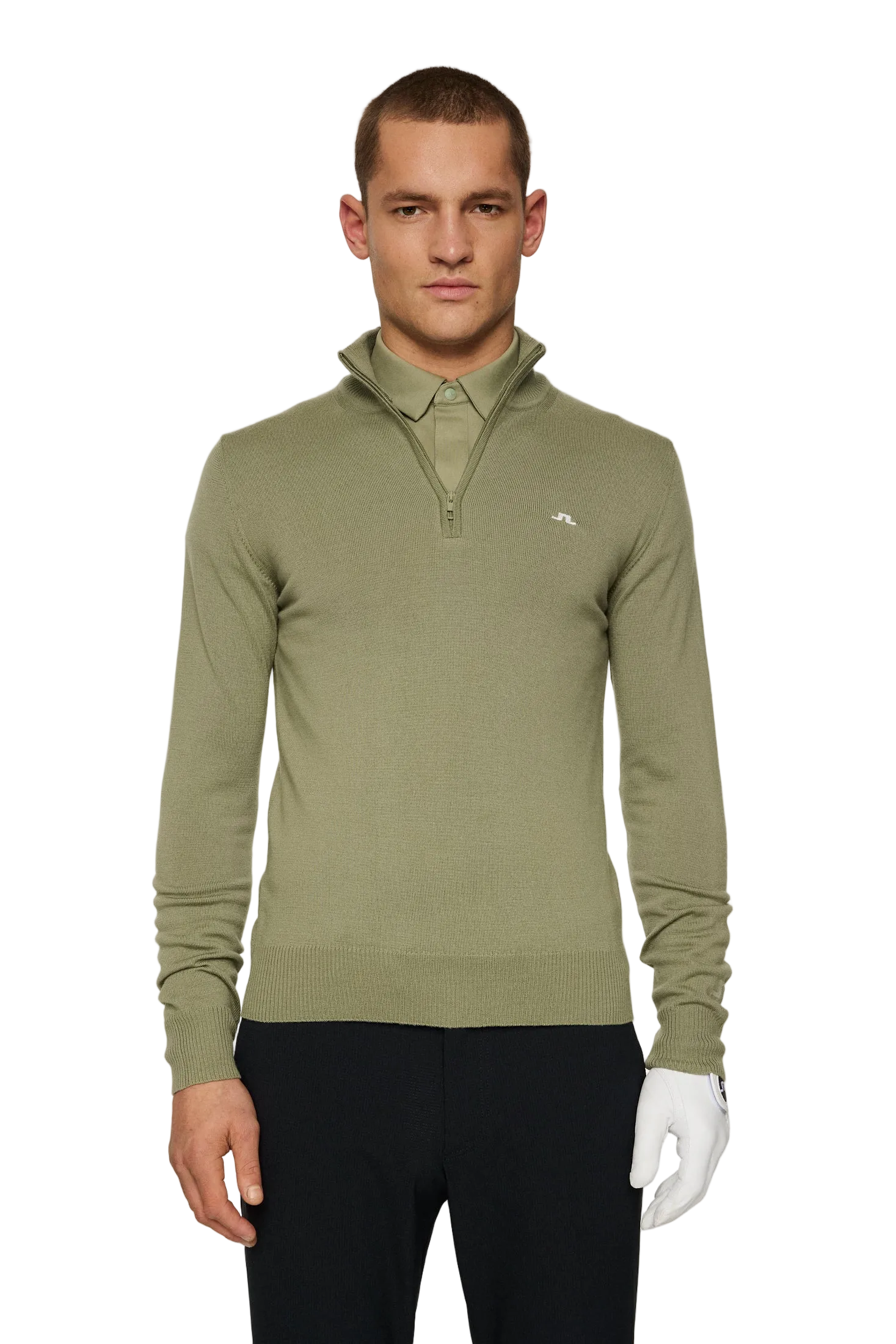 Kian Zipped Sweater Herren Grün