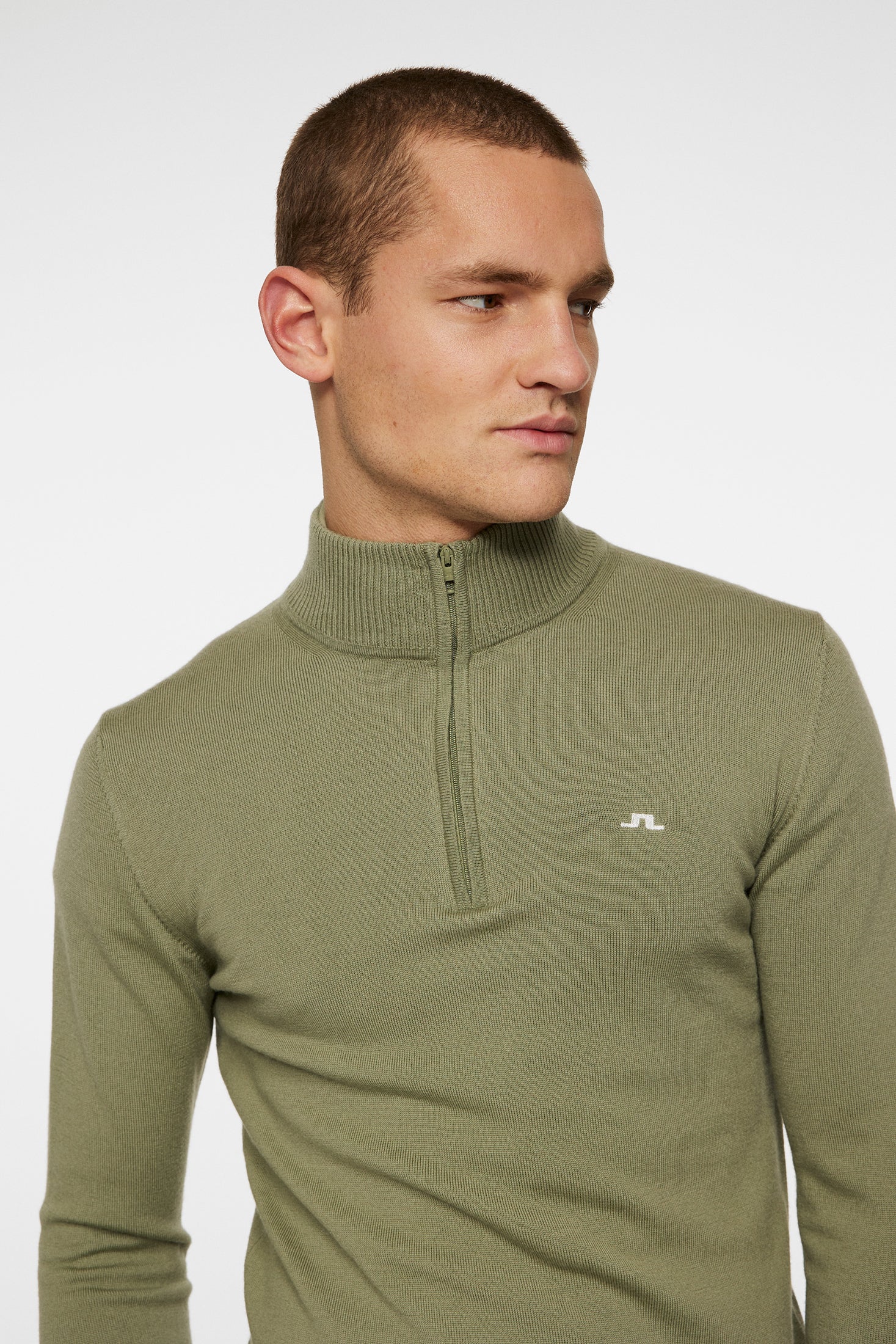 Kian Zipped Sweater Herren Grün