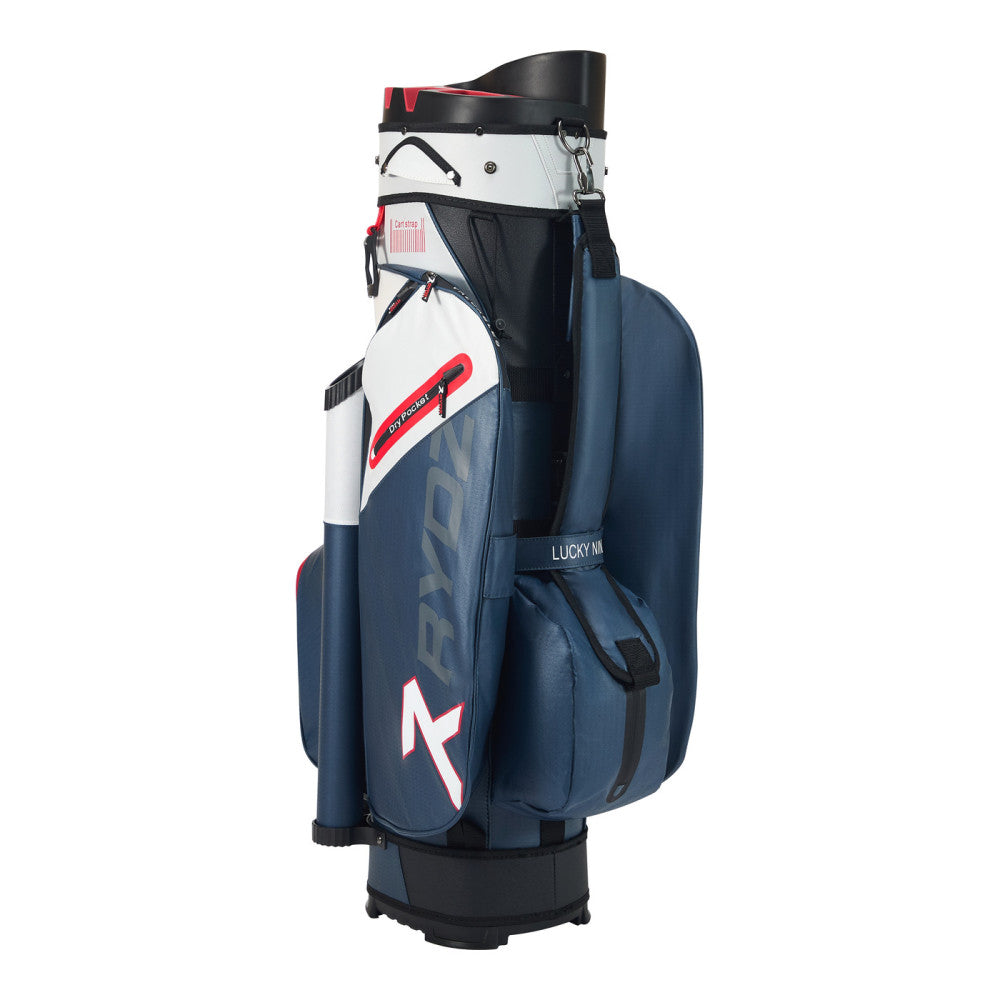 Lucky Nine Cartbag Navy/Weiss/Rot