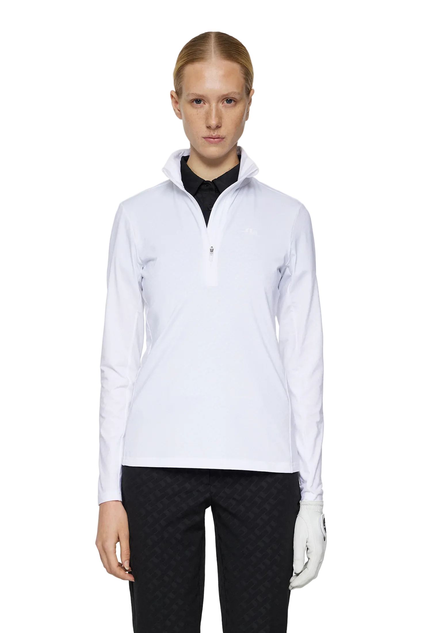 Lauryn Quarter Zip Mid Layer Damen Weiss