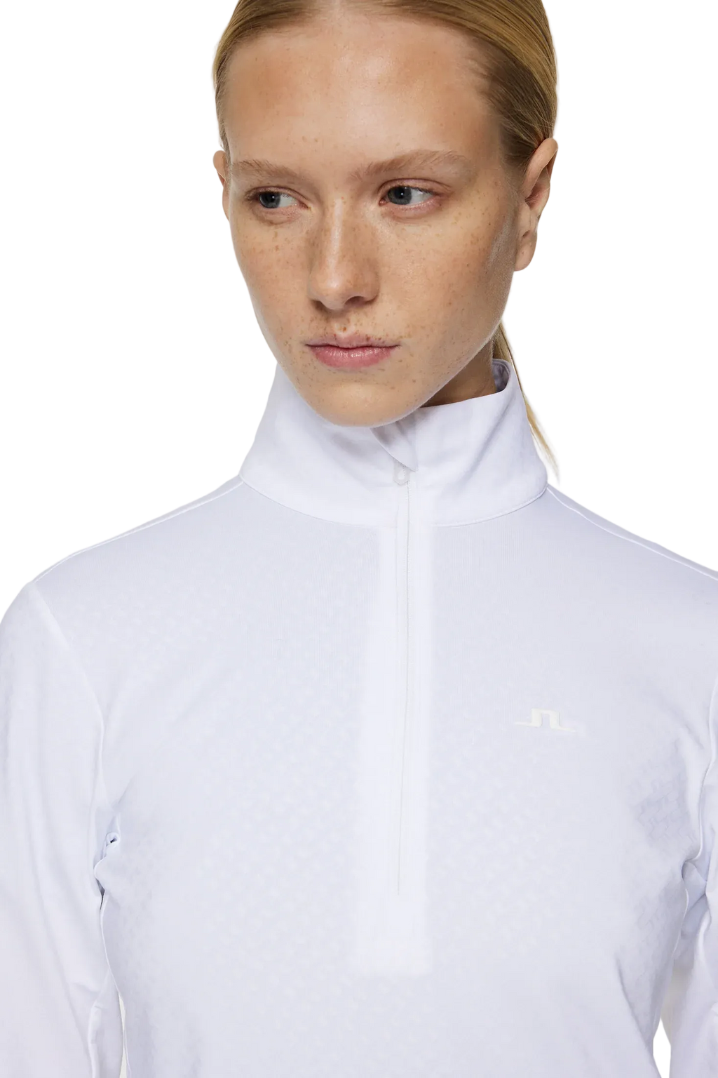 Strato intermedio Lauryn con zip a un quarto da donna bianco