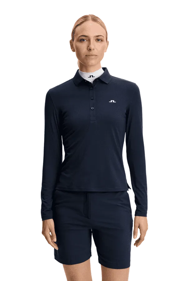 Flor LS Polo Damen Navy