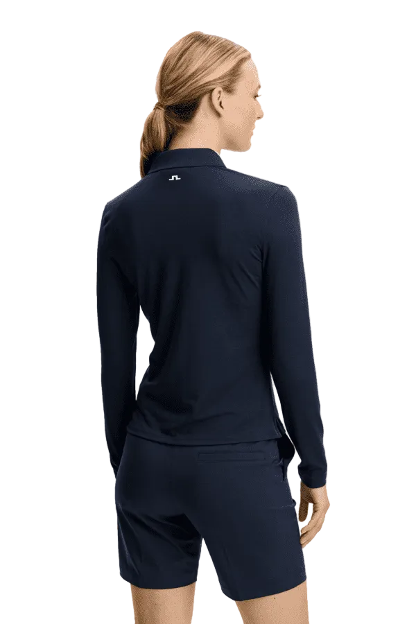 Flor LS Polo Damen Navy