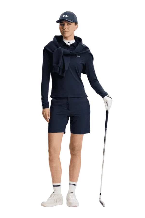 Flor LS Polo Damen Navy
