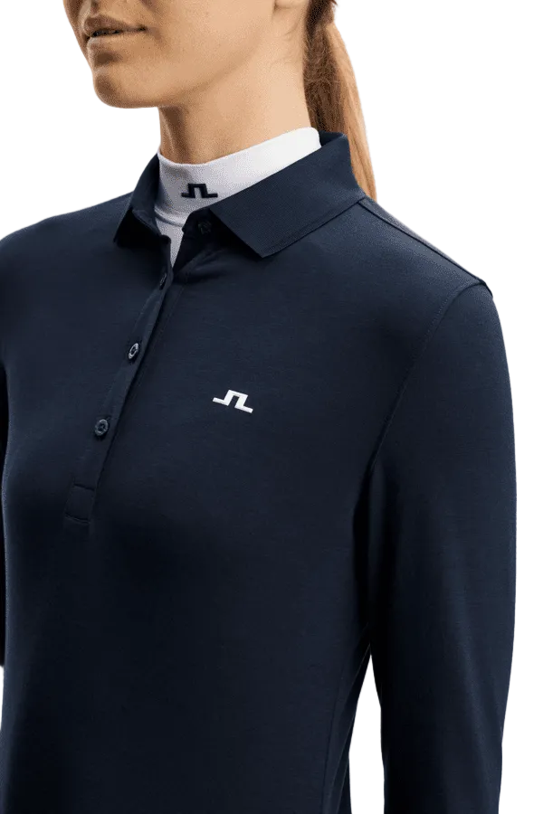Flor LS Polo Damen Navy