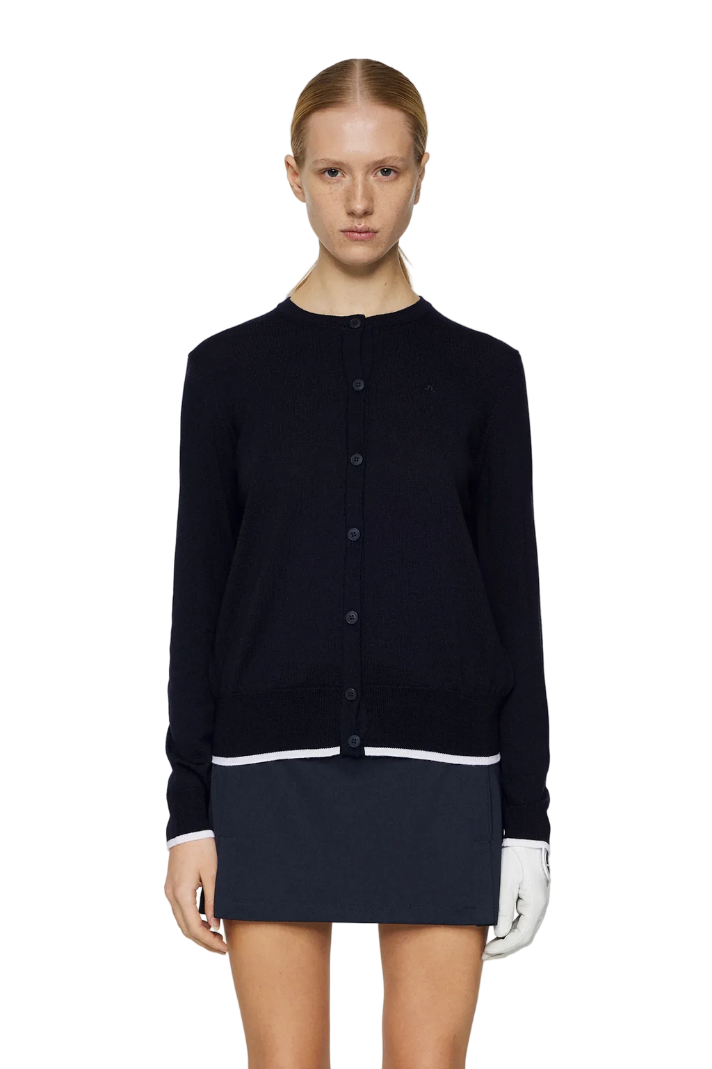 Cardigan lavorato a maglia Joanna da donna blu scuro