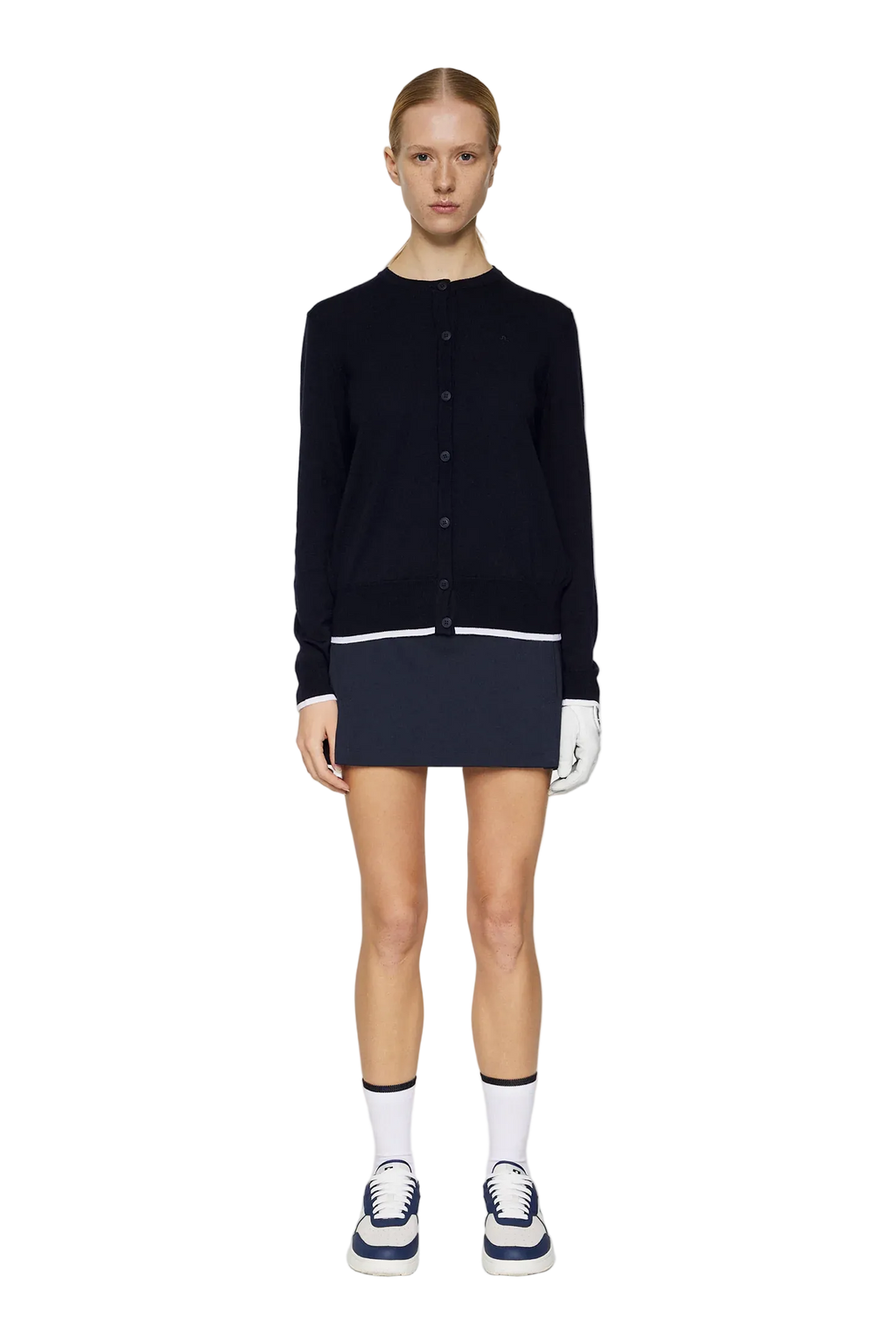 Cardigan lavorato a maglia Joanna da donna blu scuro