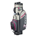 Lucky Nine Water-Resistant Cart Bag Charcoal/Silver/Pink