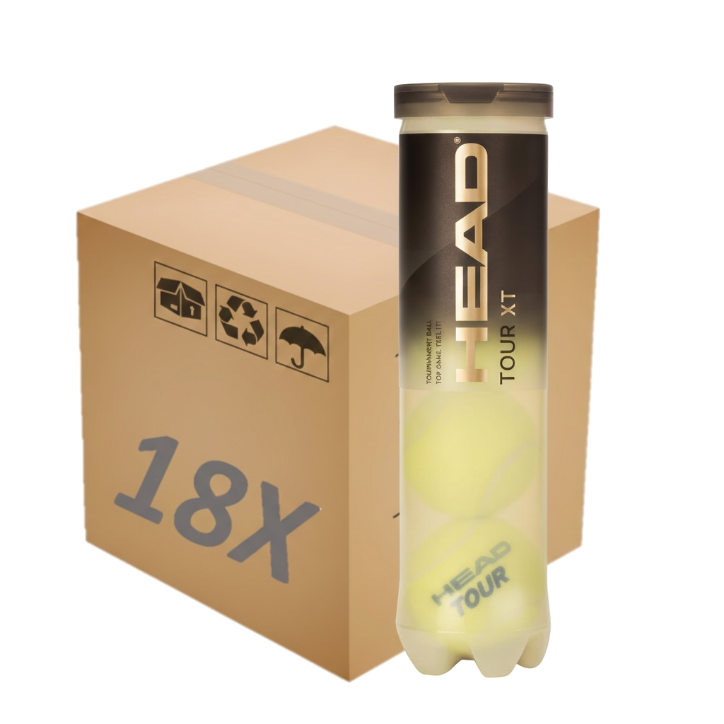 Boîte de 18 balles de tennis HEAD Tour XT (4 unités)