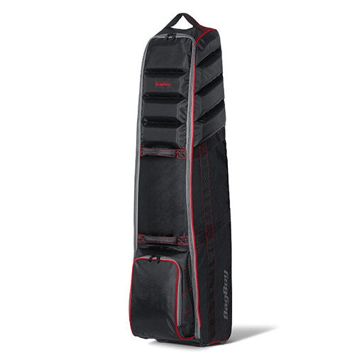 T800 Reisetasche für Golfbag Schwarz/Rot/Schiefergrau
