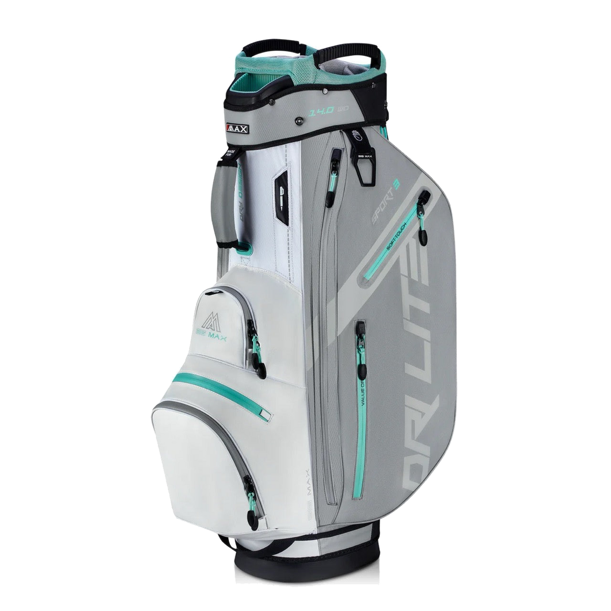 Dri Lite Sport 3 Cart Bag Grey/White/Mint
