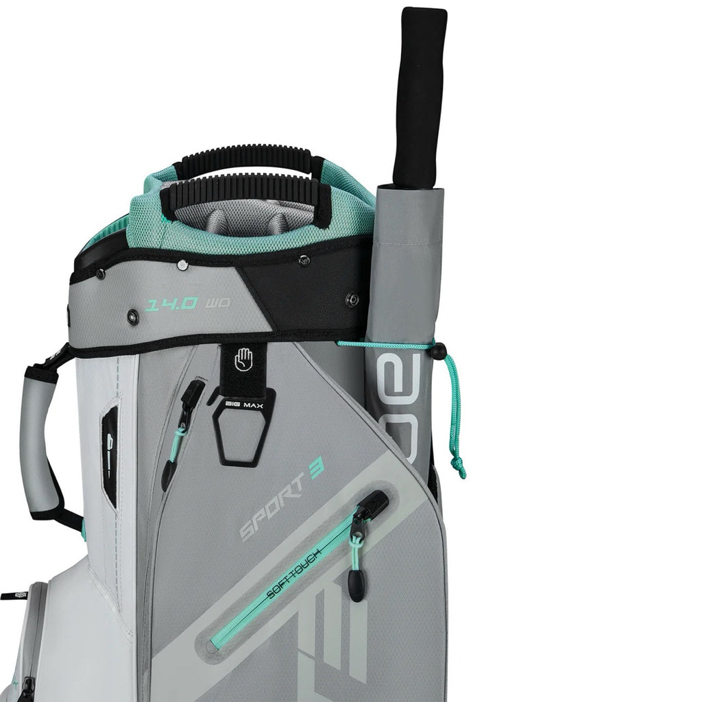 Dri Lite Sport 3 Cart Bag Grey/White/Mint