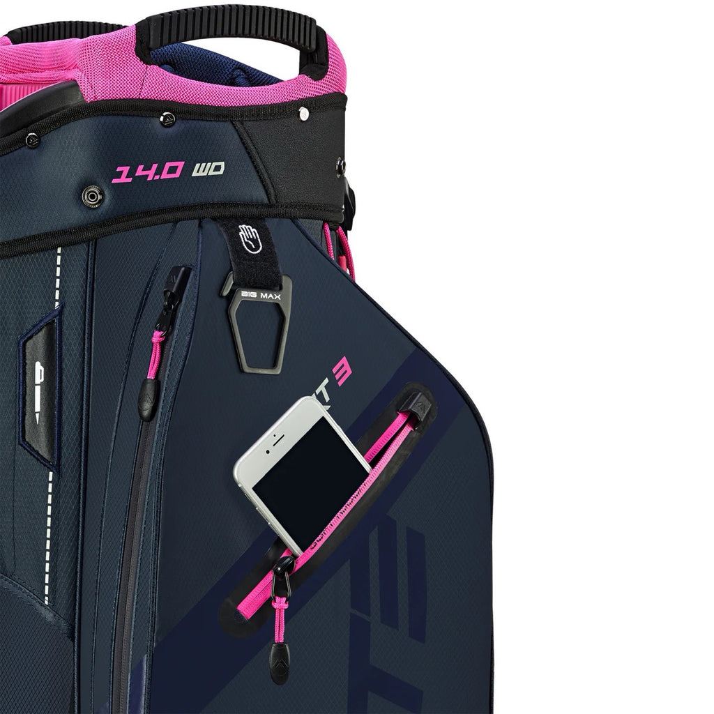 Dri Lite Sport 3 Cart Bag Navy/Pink
