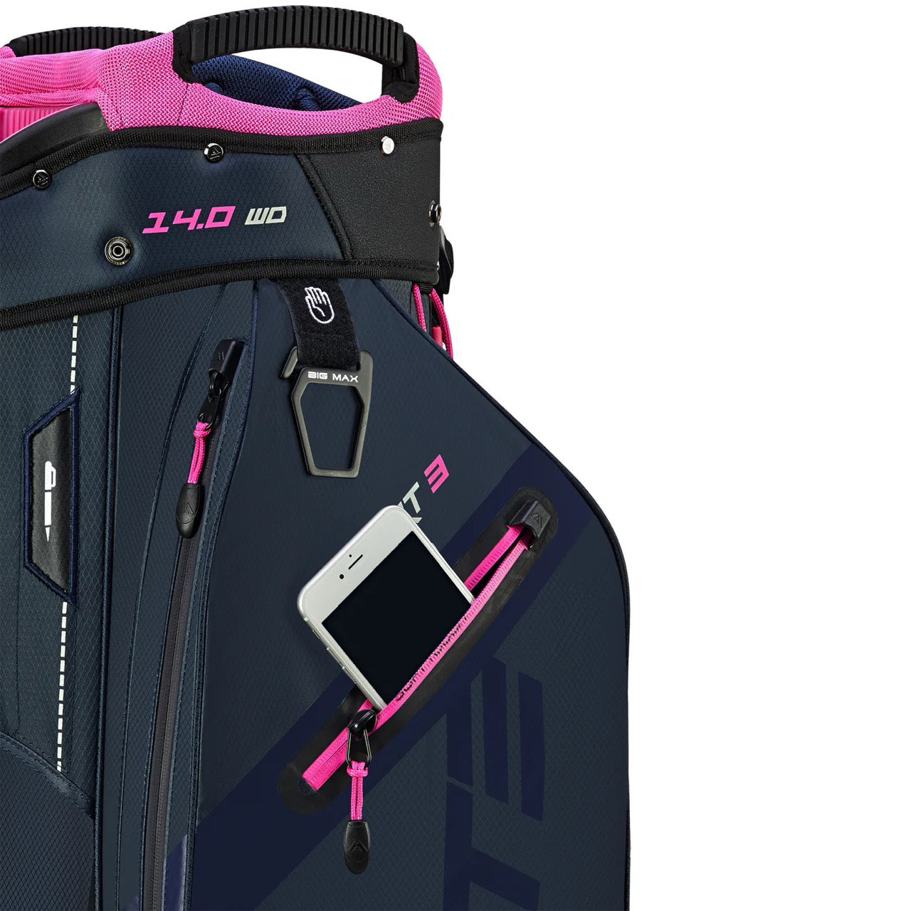 Dri Lite Sport 3 Cart Bag Navy/Pink