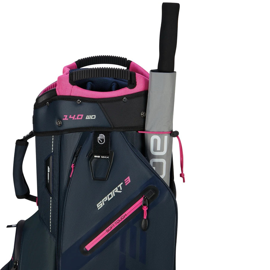 Dri Lite Sport 3 Cart Bag Navy/Pink