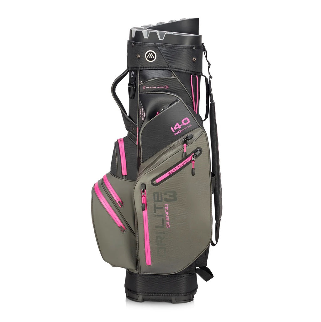 Borsa da carrello Dri Lite Silencio 3, colore antracite/nero/fucsia