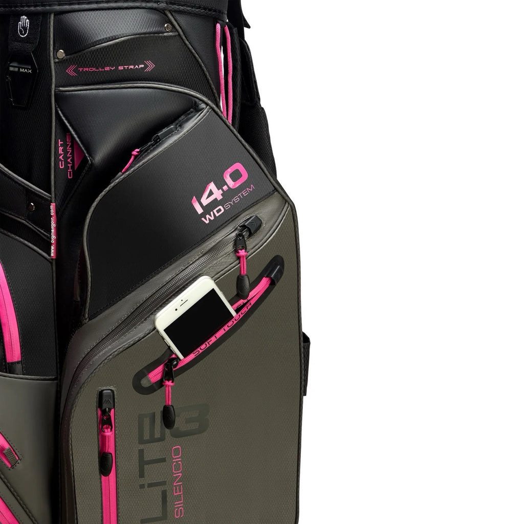 Borsa da carrello Dri Lite Silencio 3, colore antracite/nero/fucsia