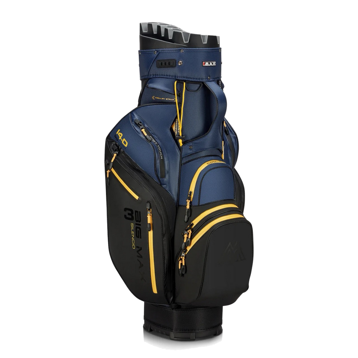 Dri Lite Silencio 3 Cart Bag Black/Navy/Corn